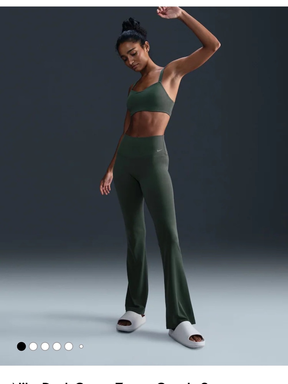 NWT Nike High-Waist Flare Leggings - Green - S